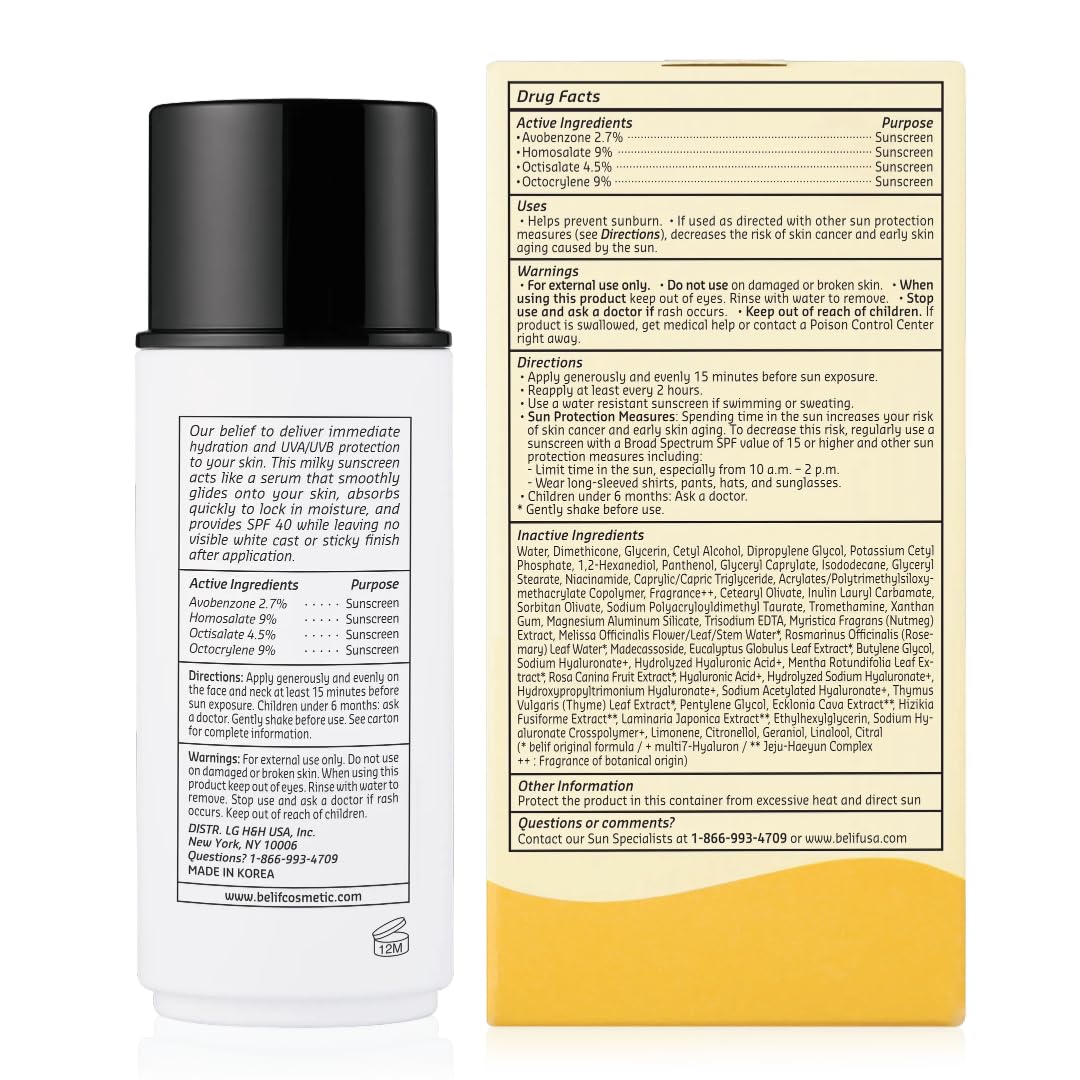 belif applied outdoors on face showing invisible finish and sun protection benefit