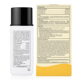 belif applied outdoors on face showing invisible finish and sun protection benefit