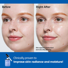 belif close-up of serum texture showing lightweight, fast-absorbing finish