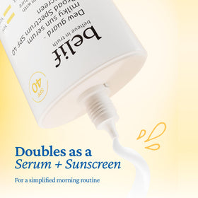 belif milky serum on hand showing lightweight texture and hydration benefit