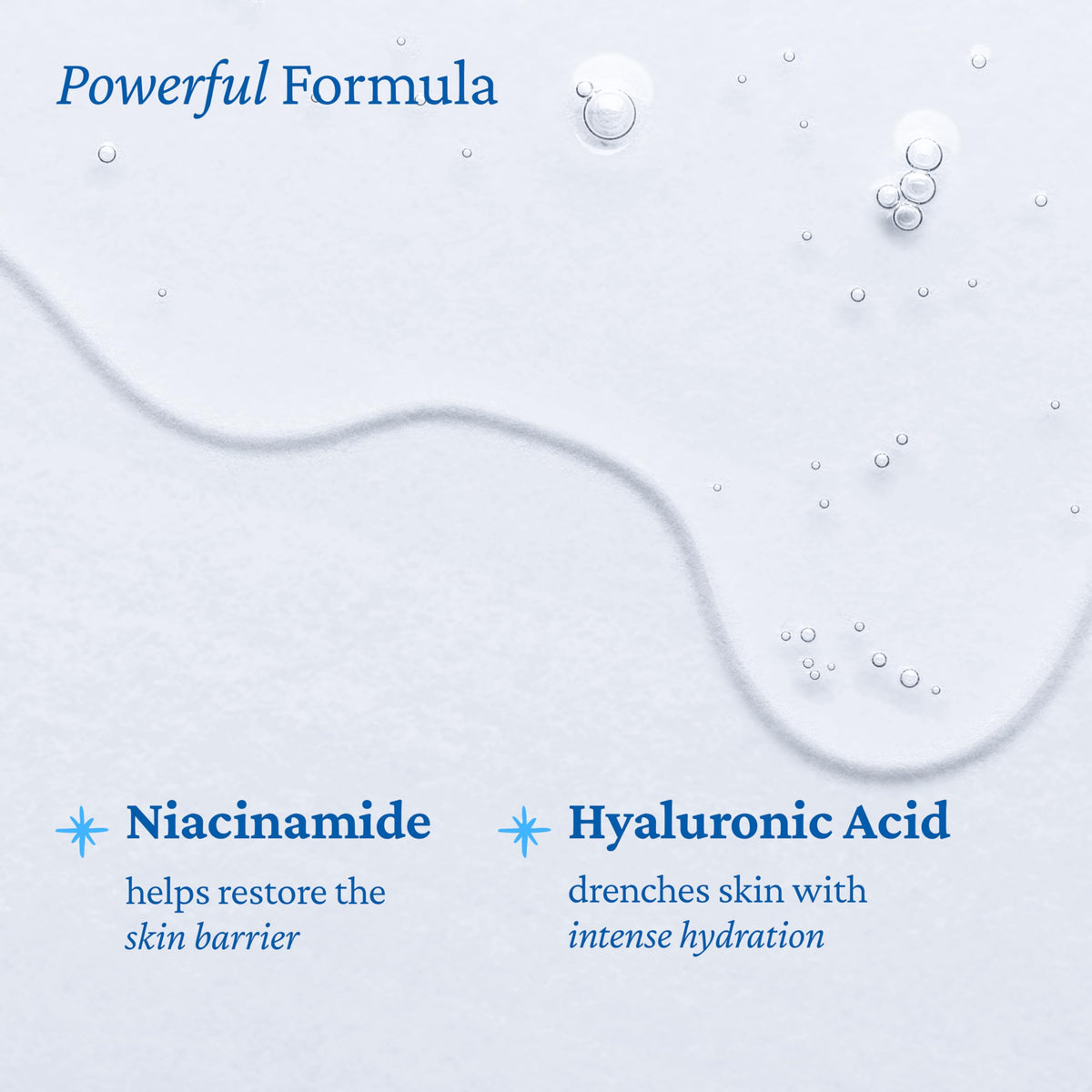 belif ingredient label displayed to highlight niacinamide and hyaluronic acid benefits