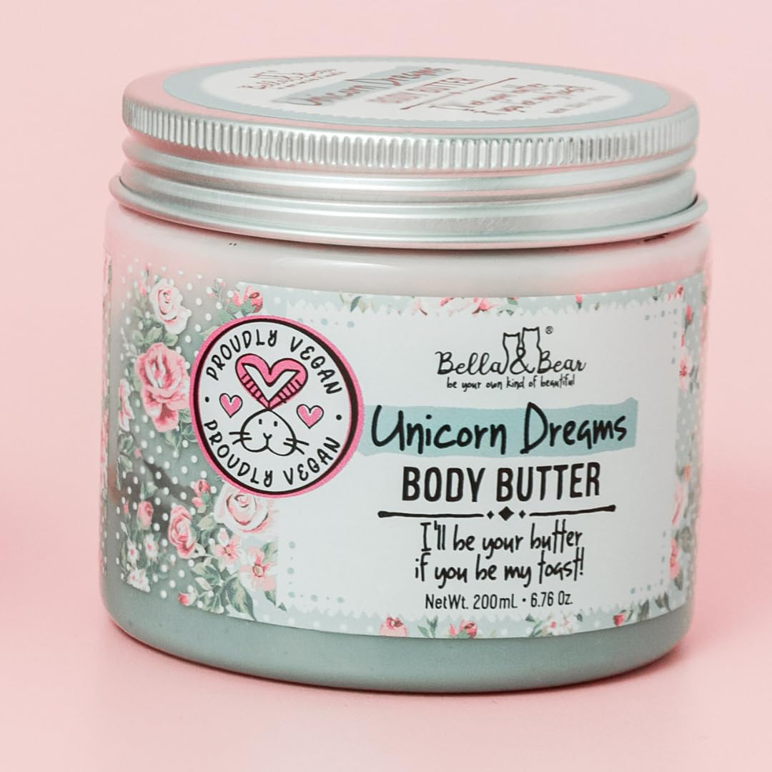 Bella and Bear lifestyle scene on bedroom dresser promoting relaxing self-care routine