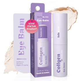 Bella Bliss eye balm stick front jar showing compact design and easy application