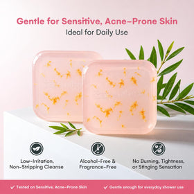 BellamiLuxx lifestyle scene after shower illustrating refreshed skin