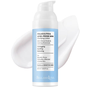 BellamiLuxx front bottle view showing clear benefits for body bumps