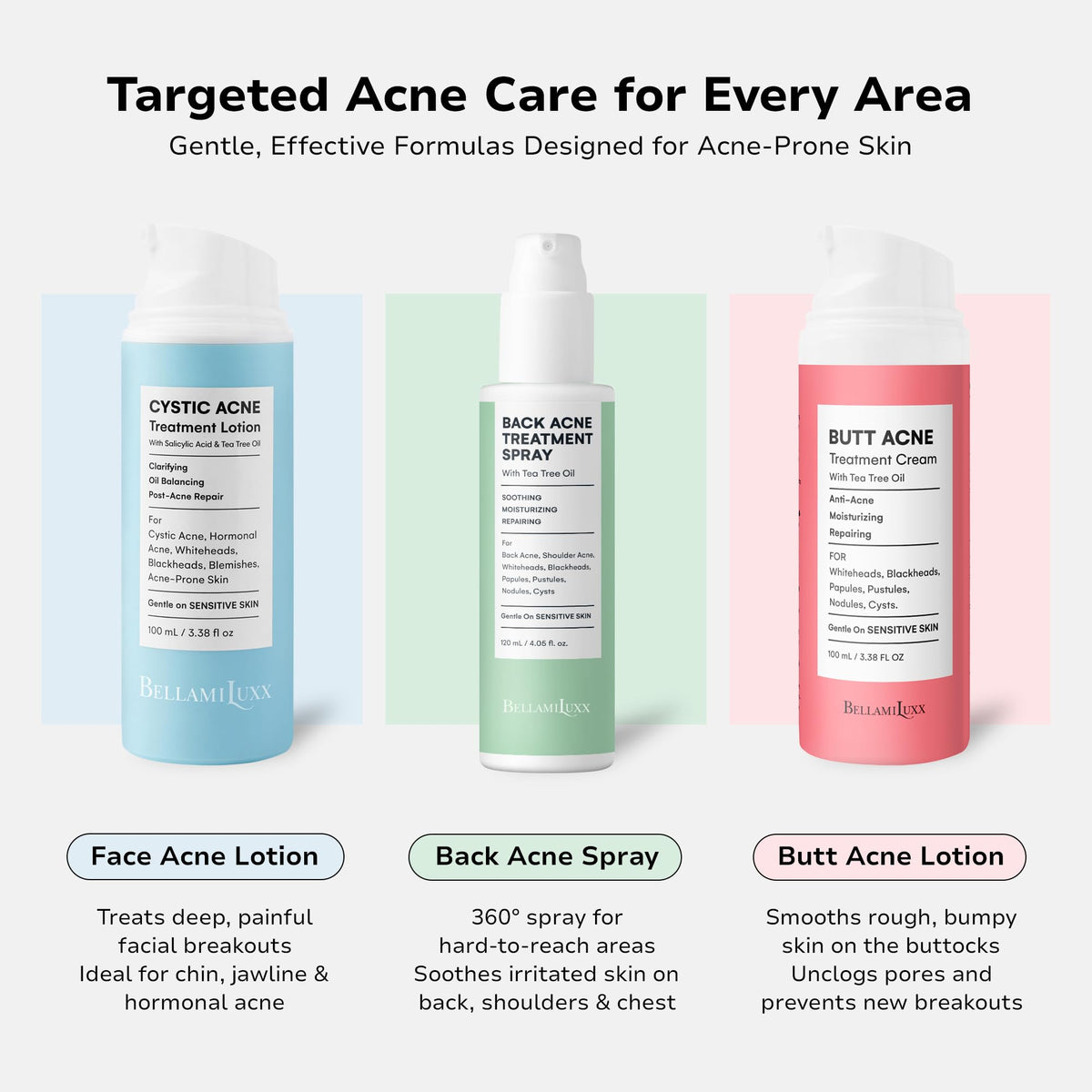 BellamiLuxx label close-up with ingredient list for transparent skincare benefits