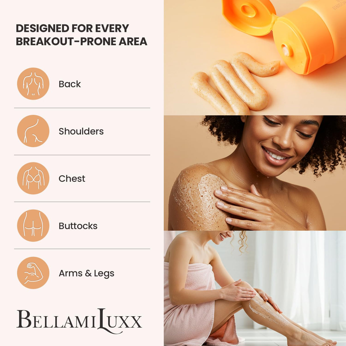 BellamiLuxx bottle held in hand for size comparison and easy-application benefit