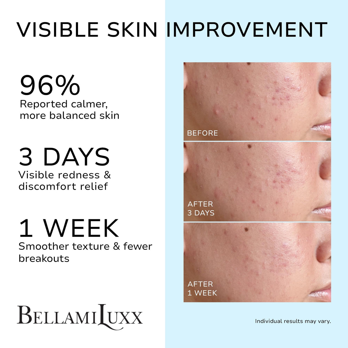 BellamiLuxx cream texture close-up highlighting lightweight, non-greasy feel