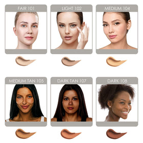 Bellaterra Cosmetics being applied with fingers for seamless blending benefit