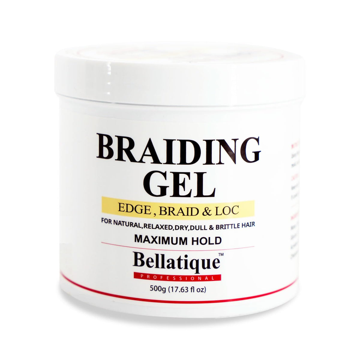 BELLATIQUE front packaging jar showing clear product identity and size benefit