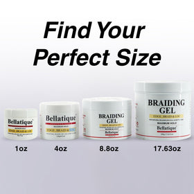 BELLATIQUE jar open revealing glossy gel consistency and convenient scoop access