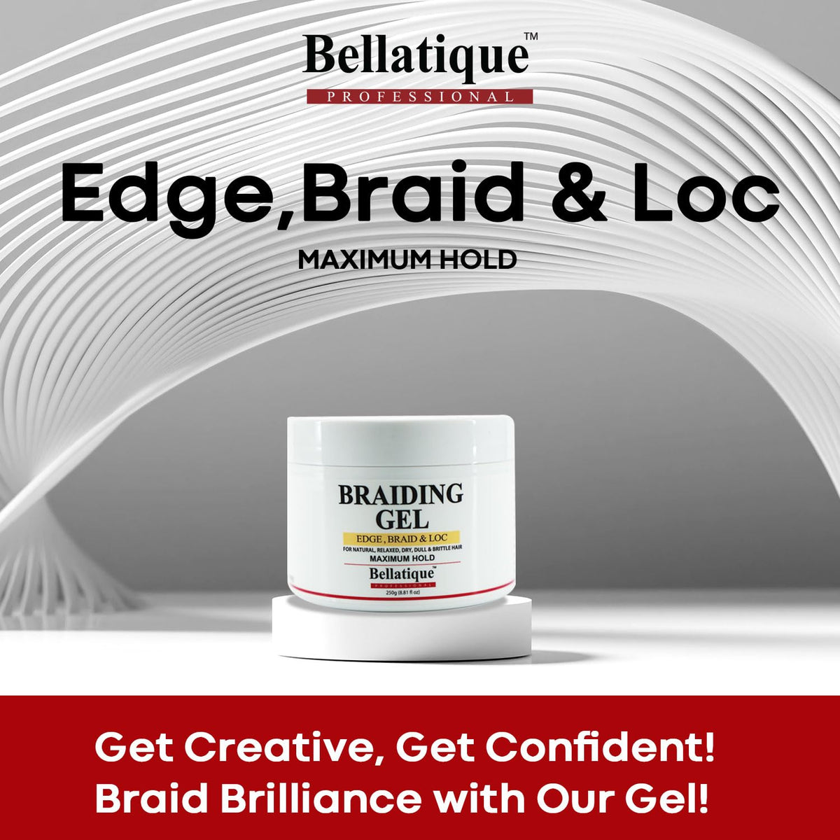BELLATIQUE used on locs demonstrating neat maintenance and improved shine