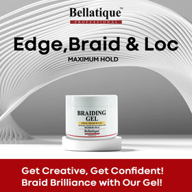 BELLATIQUE used on locs demonstrating neat maintenance and improved shine
