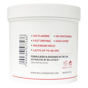 BELLATIQUE gel under light emphasizing high-shine finish and polished look