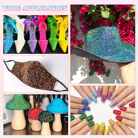 BELLEBOOST decorated phone case example displaying eye-catching multicolor embellishments