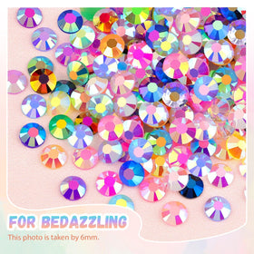 BELLEBOOST rhinestones beside a ruler illustrating 4mm size for scale and planning