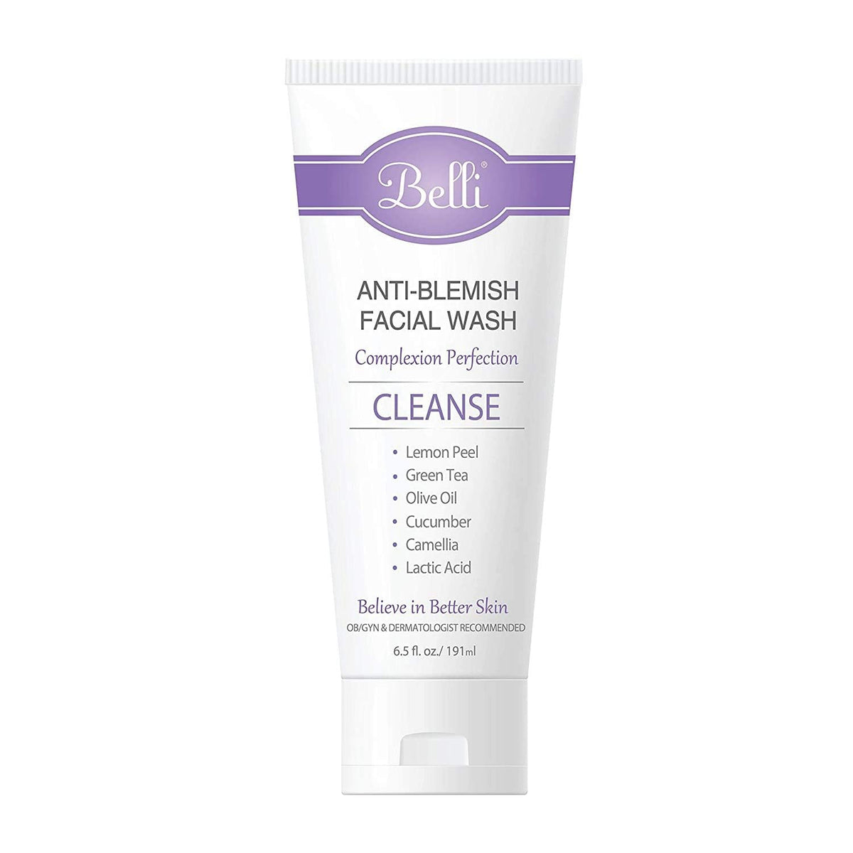 Belli front packaging showing bottle and clear branding for reassurance