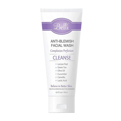 Belli front packaging showing bottle and clear branding for reassurance