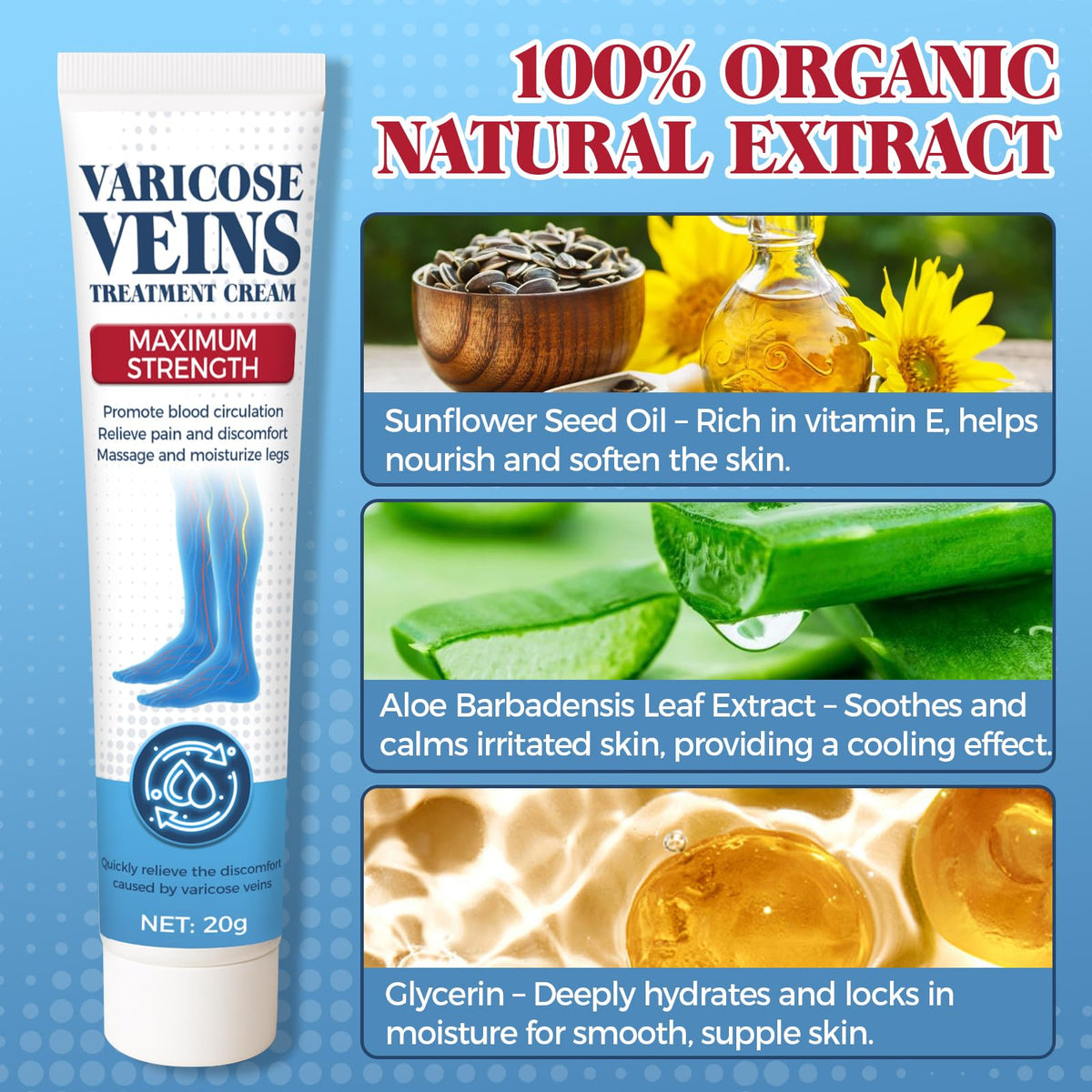 Bellisinno cream on hand during application demonstrating soothing effect