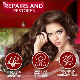 BELLISSO being applied to damp hair for easier detangling and hydration