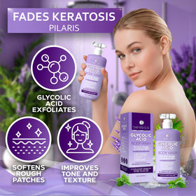 BELLISSO label detail highlighting glycolic acid AHA and ingredient clarity benefit