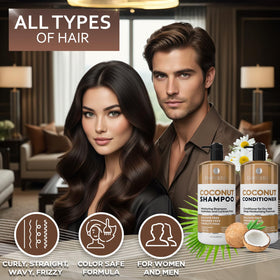 BELLISSO label close-up listing coconut ingredients and cruelty-free benefit
