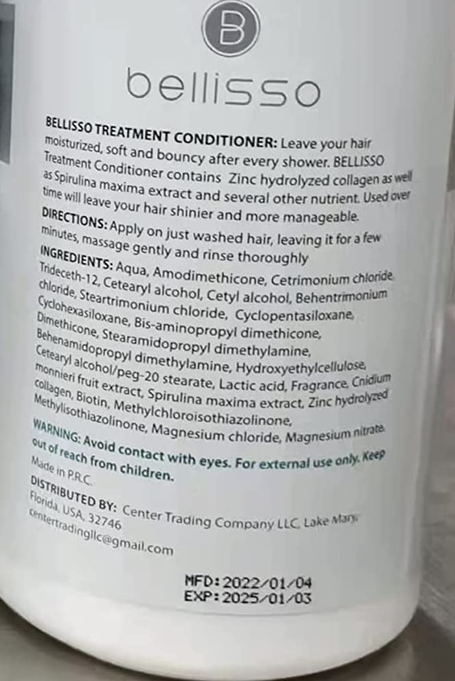 BELLISSO conditioner on bathroom vanity suggesting daily routine