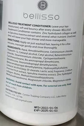BELLISSO conditioner on bathroom vanity suggesting daily routine