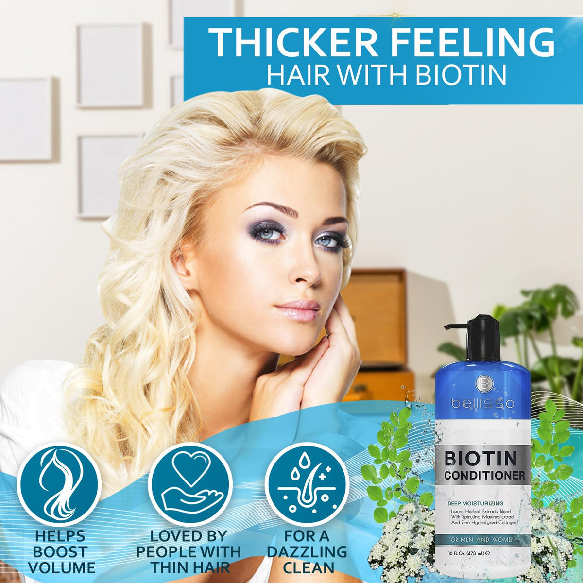 BELLISSO pump dispensing conditioner for easy application