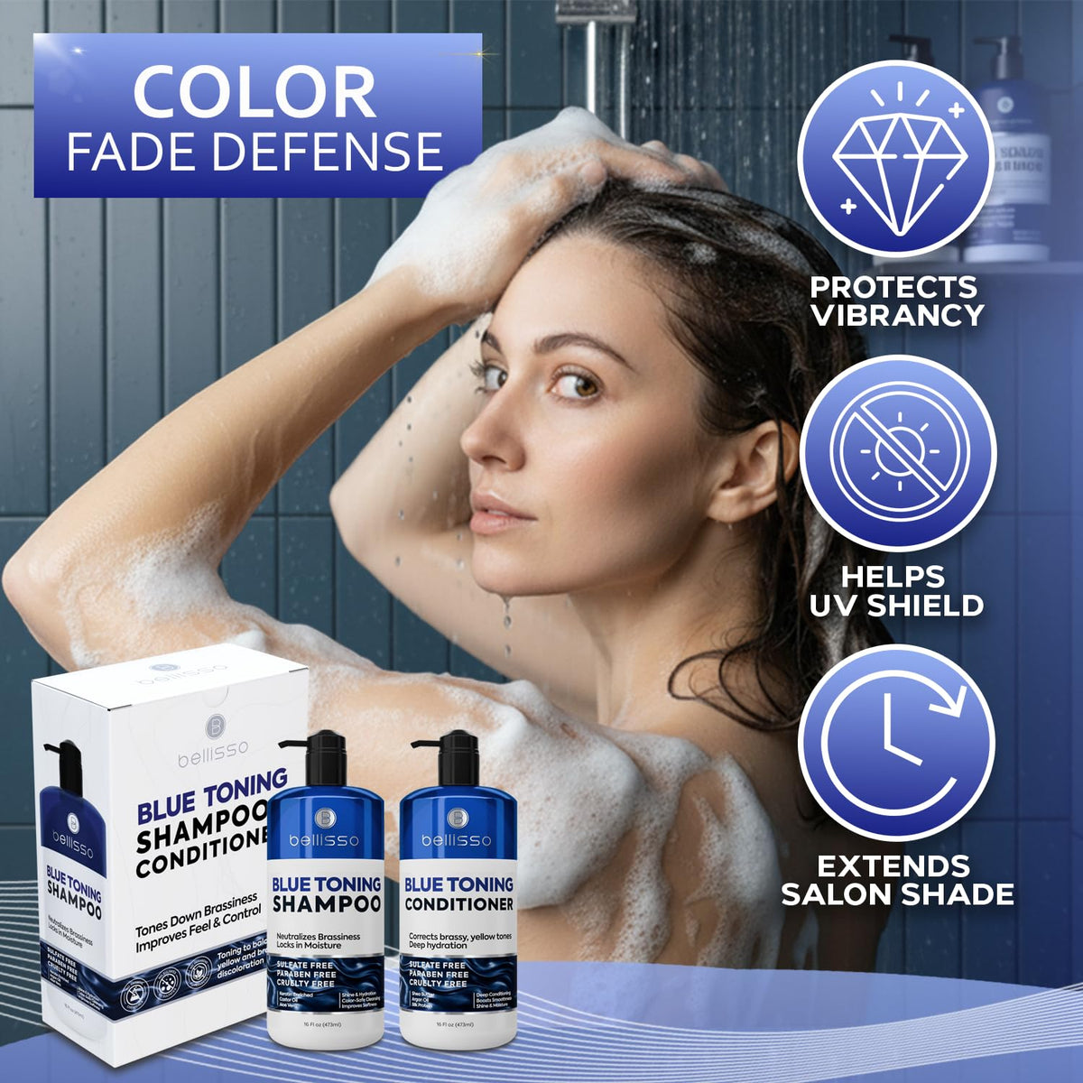BELLISSO conditioner pumped on hand demonstrating hydration and smoother strands