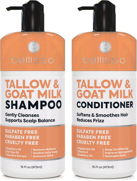 BELLISSO front packaging showing bottles and benefits