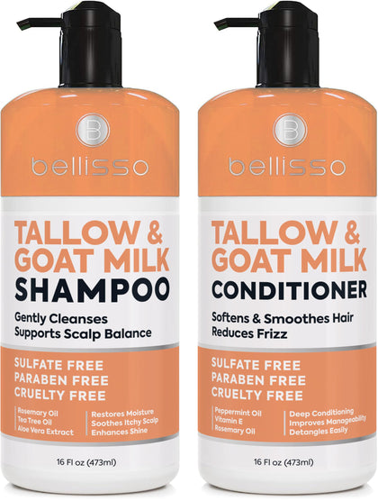 BELLISSO front packaging showing bottles and benefits