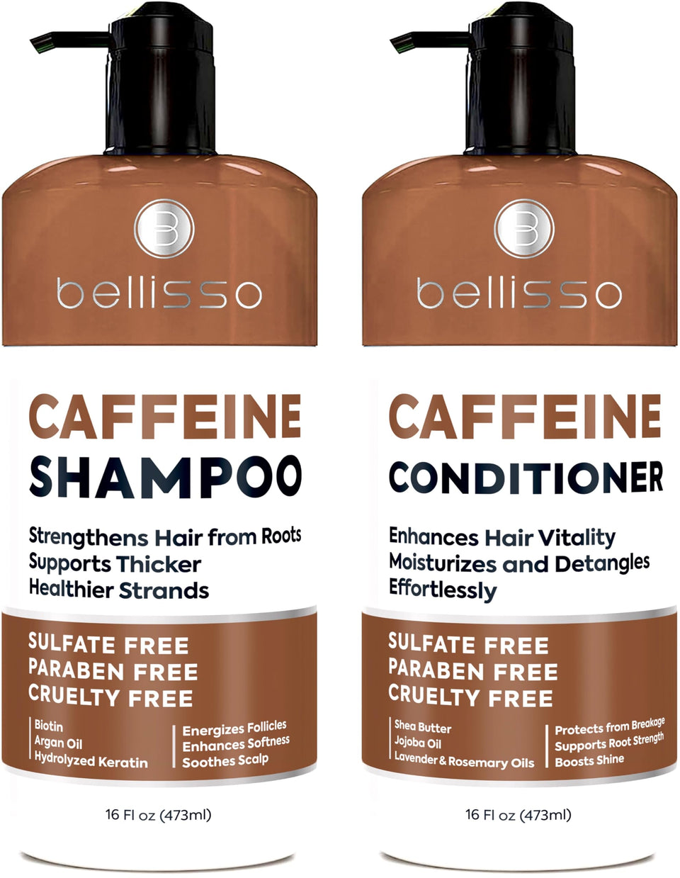 Bellisso front packaging duo showing bottles and branding for volumizing benefit