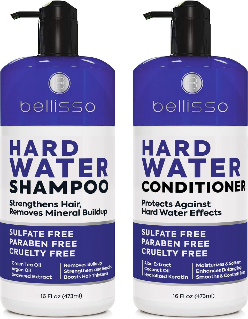BELLISSO front packaging showing both bottles and product benefit