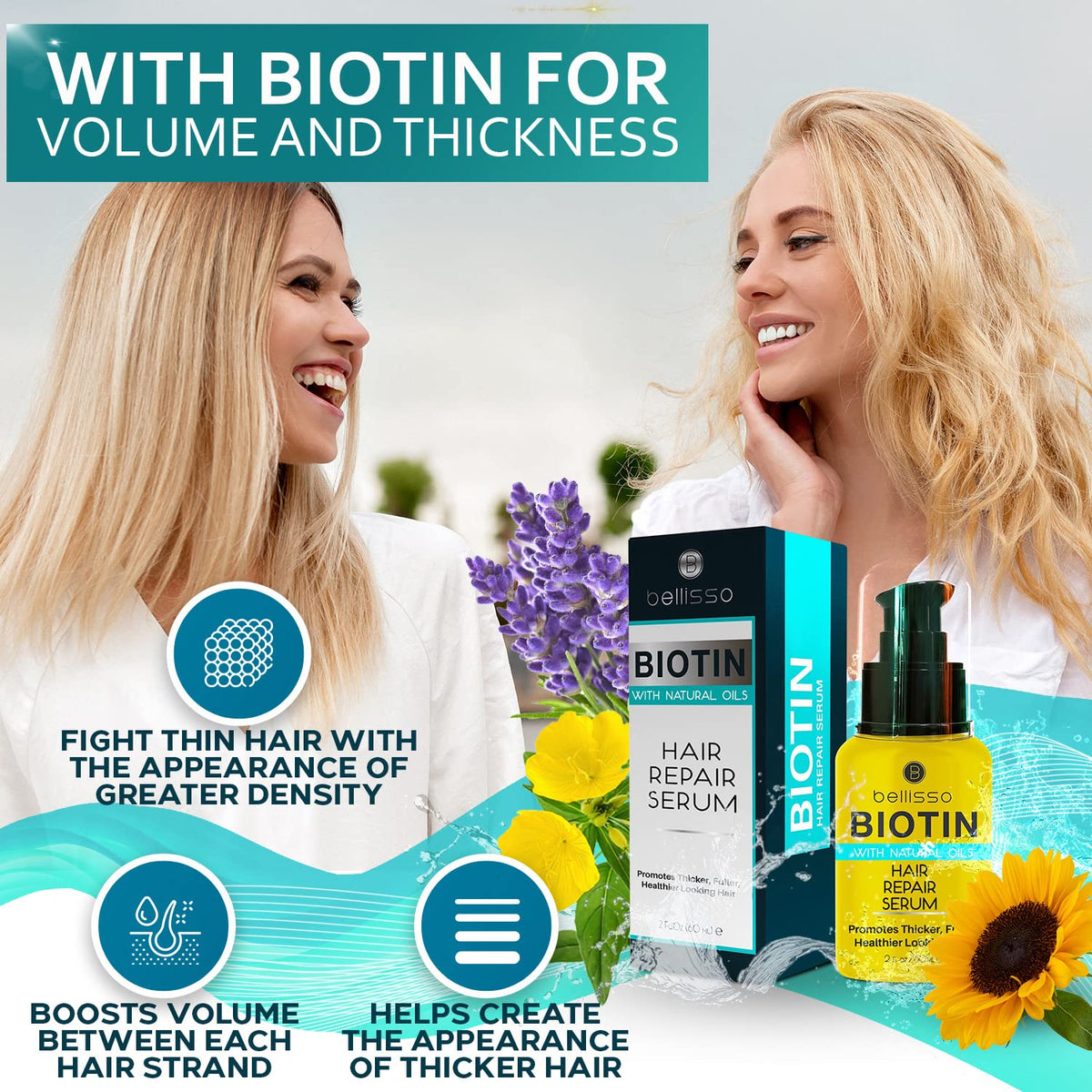 BELLISSO botanical oil blend close-up highlighting natural nourishment