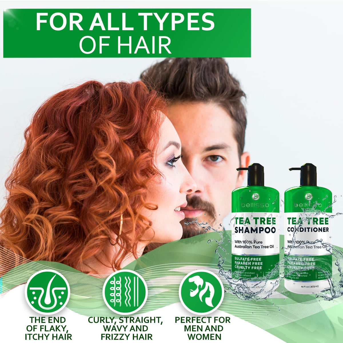 BELLISSO ingredient label close-up listing keratin, vitamin B5, collagen
