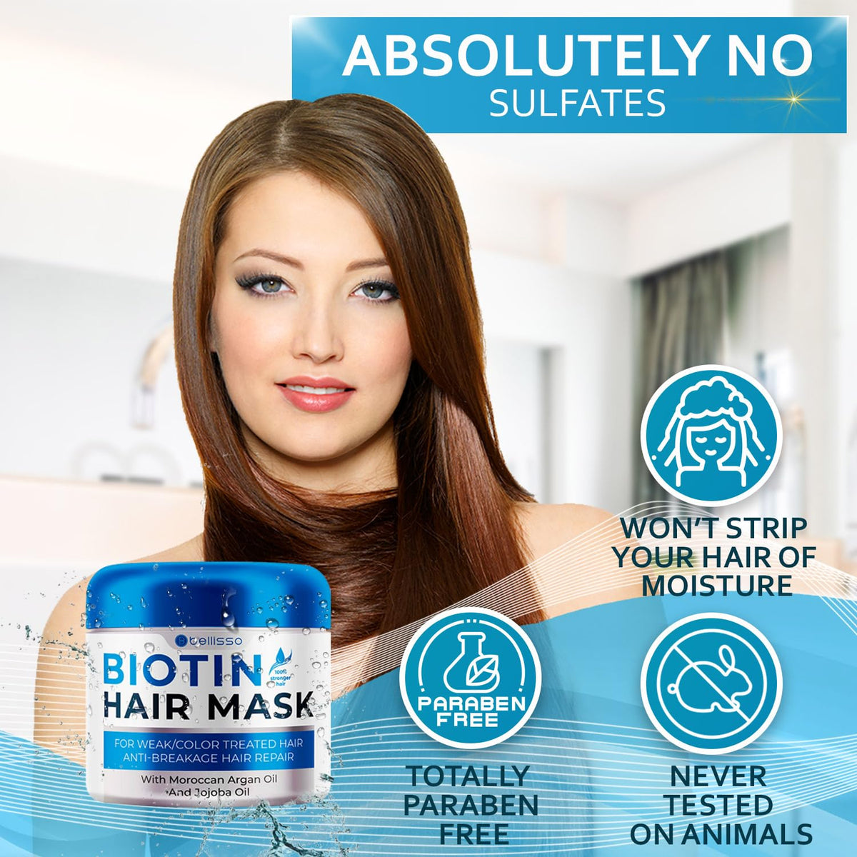 BELLISSO lifestyle image of woman with voluminous hair showing confidence benefit