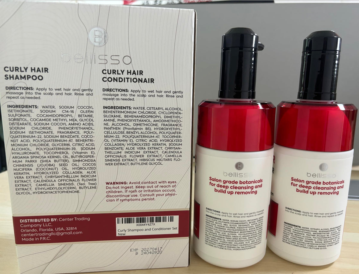 BELLISSO man with wavy curls using product in bathroom routine