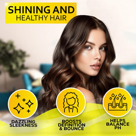 BELLISSO set in shower being used to cleanse hair demonstrating effective removal of residue