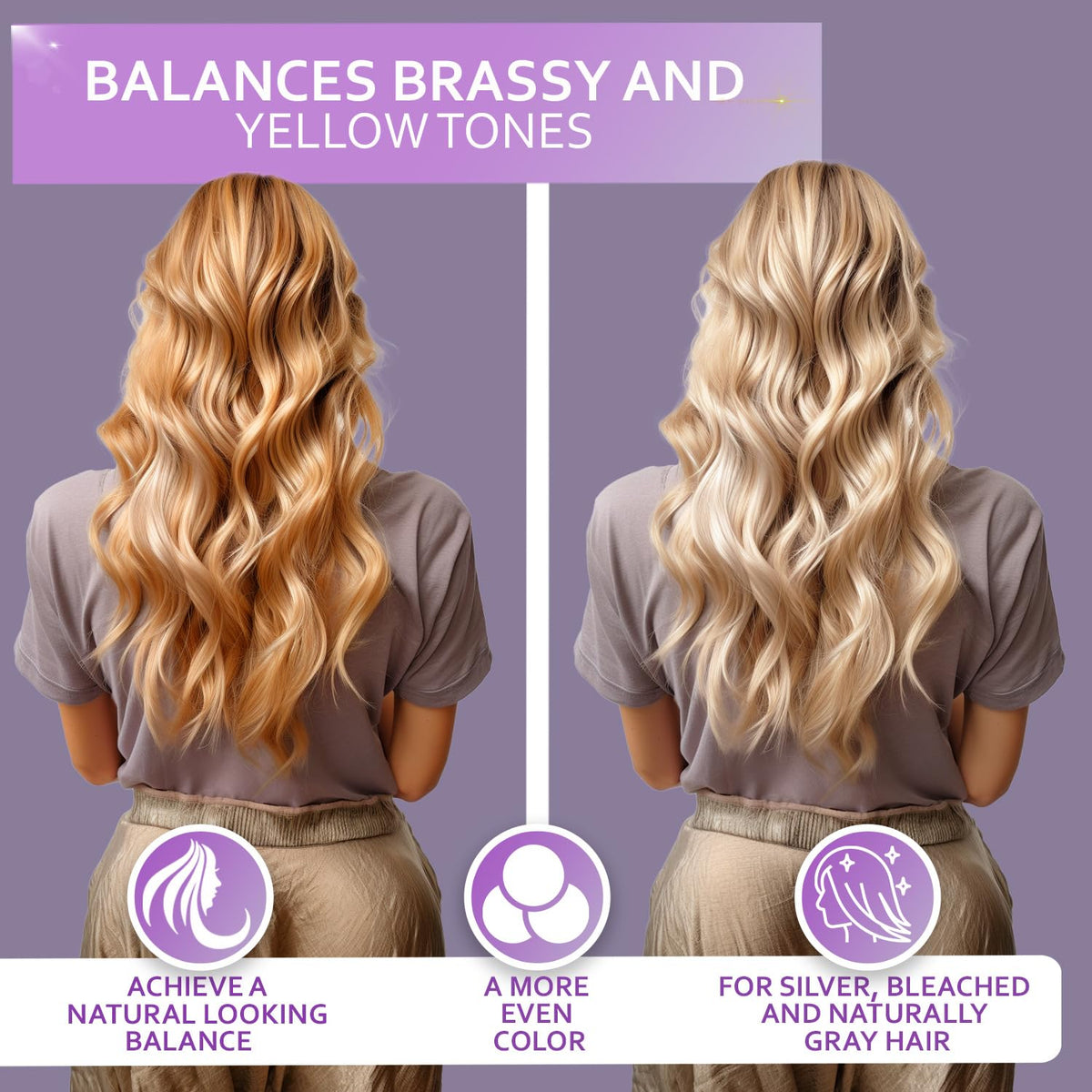 BELLISSO violet shampoo foam close-up for precise toning