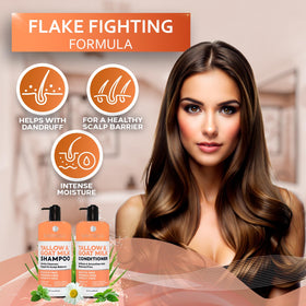 BELLISSO bottle in hand showing 16 fl oz scale