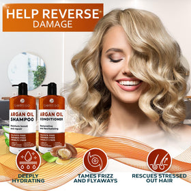 BELLISSO bottle next to hand scale showing product size and practical travel benefit