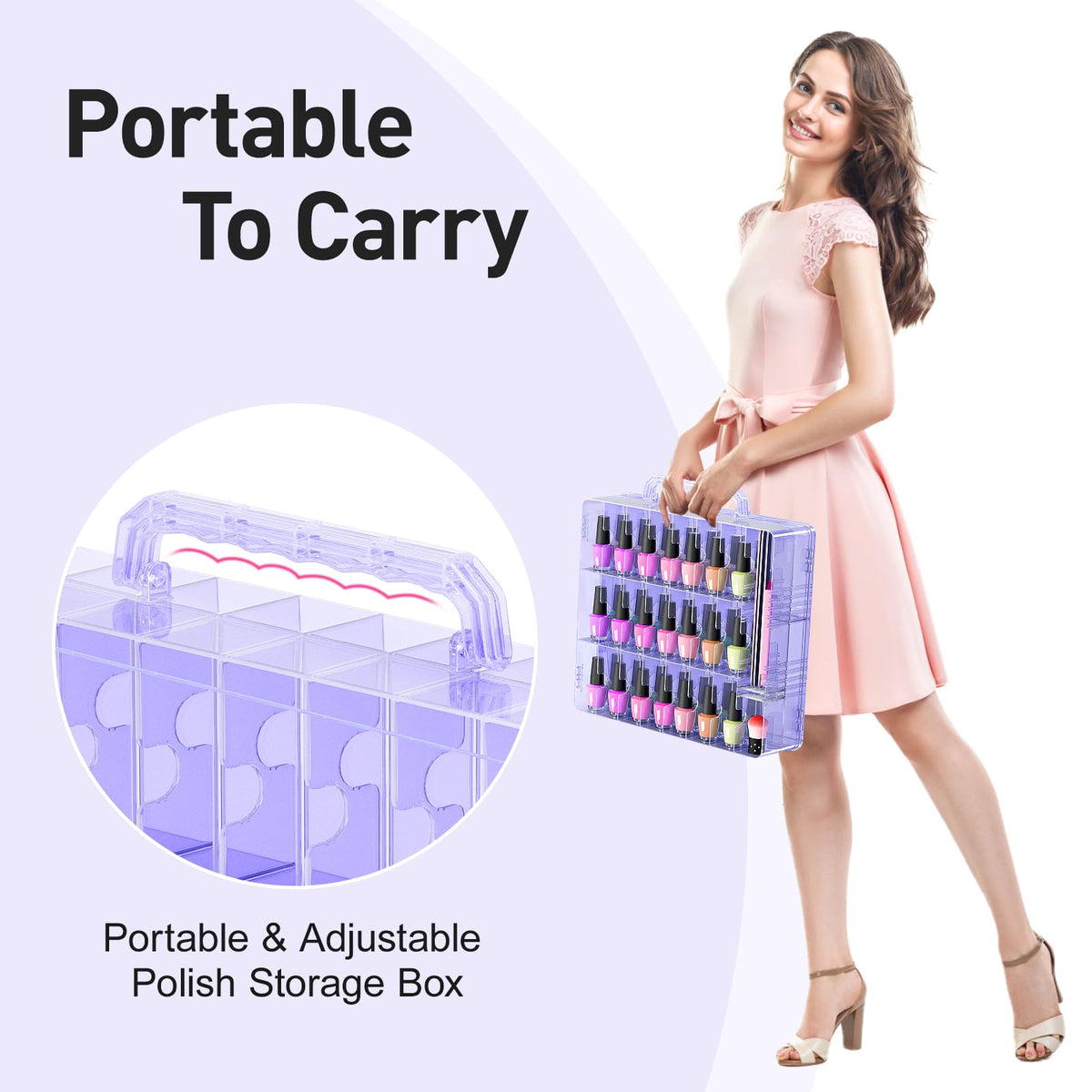 Beloving open double-sided access for quick retrieval of front and back bottles