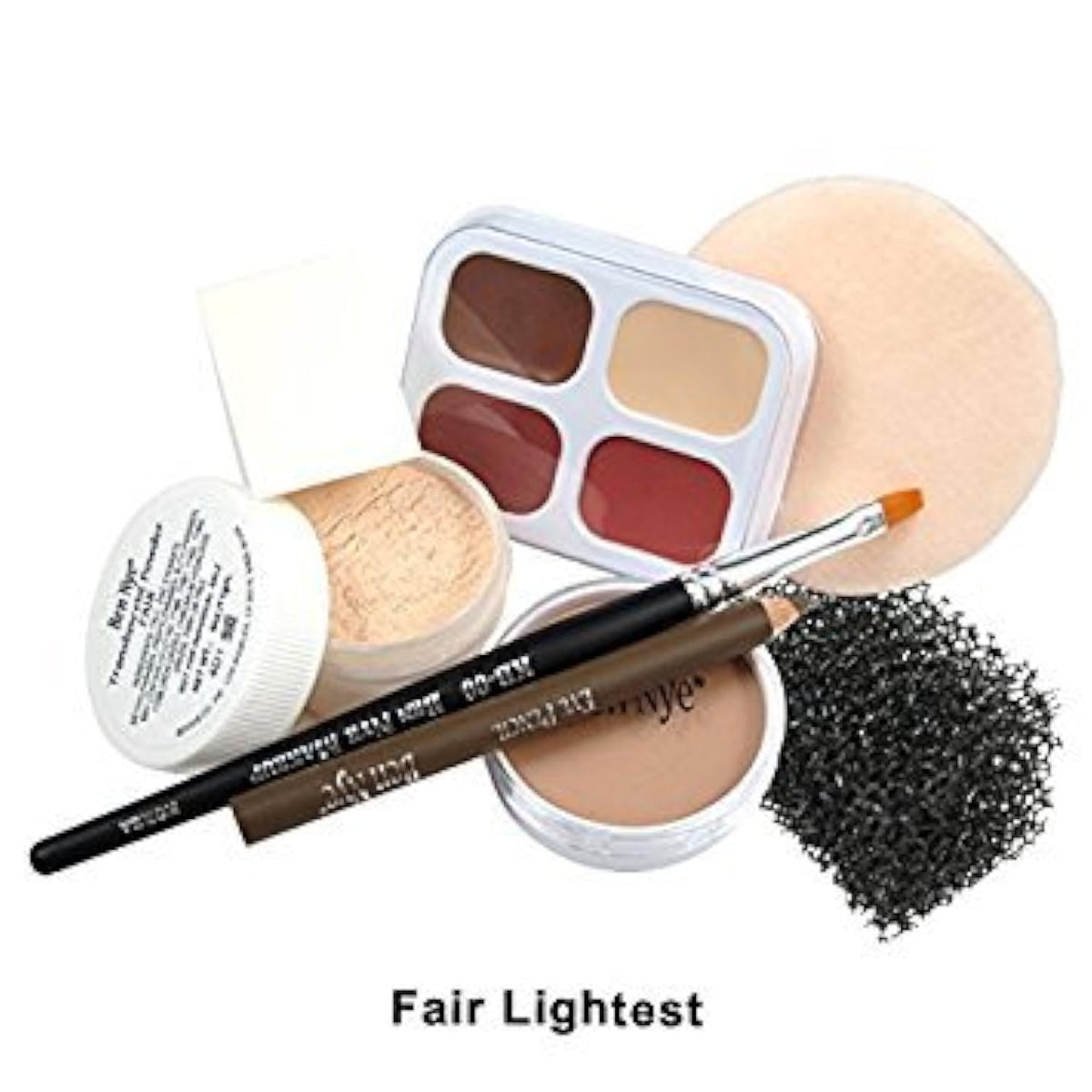 Ben Nye FAIR creme texture close-up illustrating smooth blendability and high-pigment finish