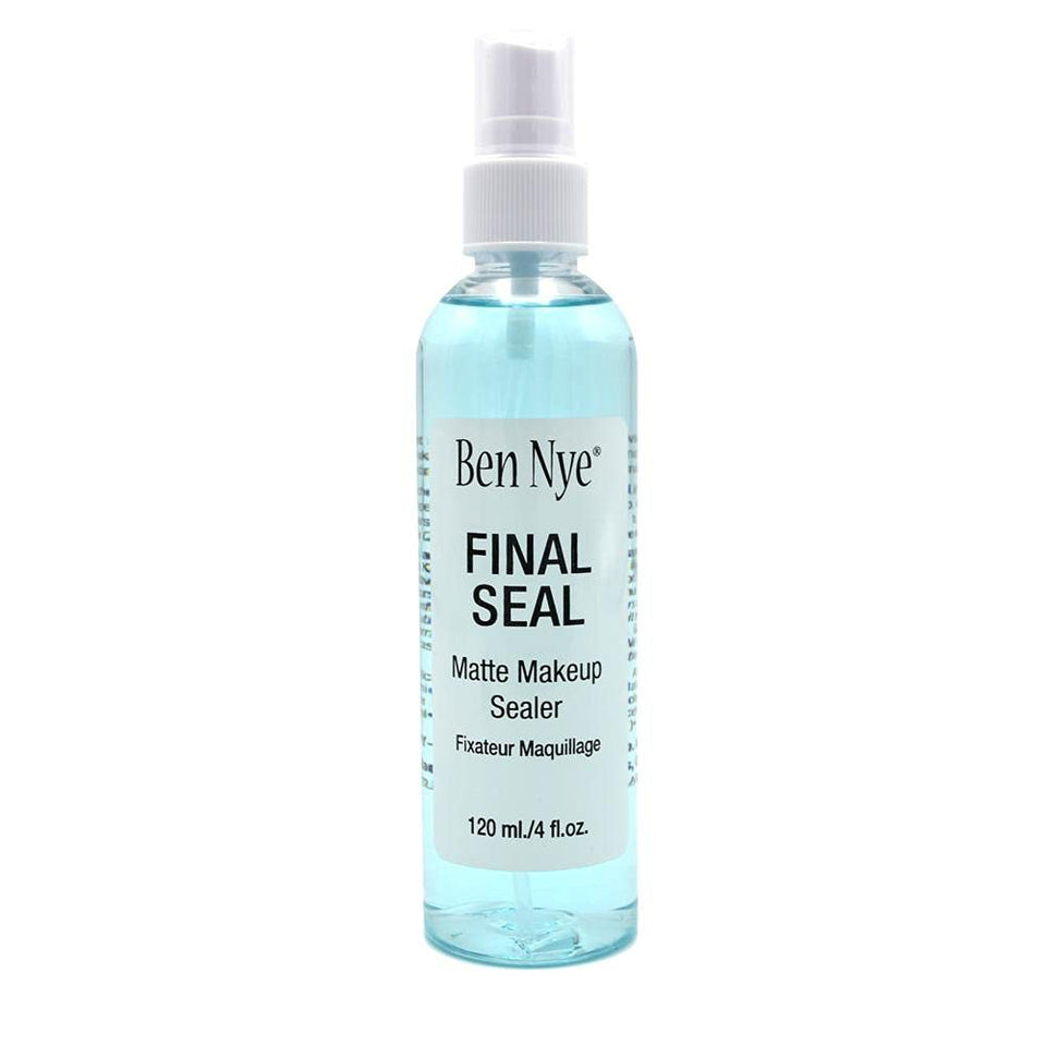 Ben Nye Final Seal front bottle showing label and matte spray benefit