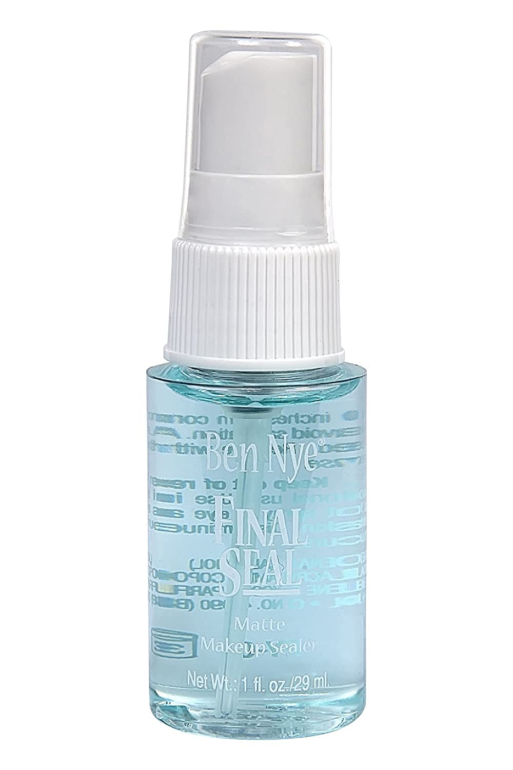 Ben Nye Final Seal front bottle showing compact travel size and secure finish