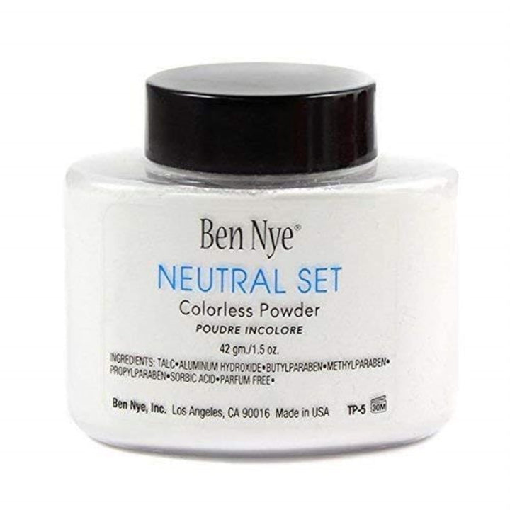Ben Nye neutral set front packaging showing product and benefit of longwear
