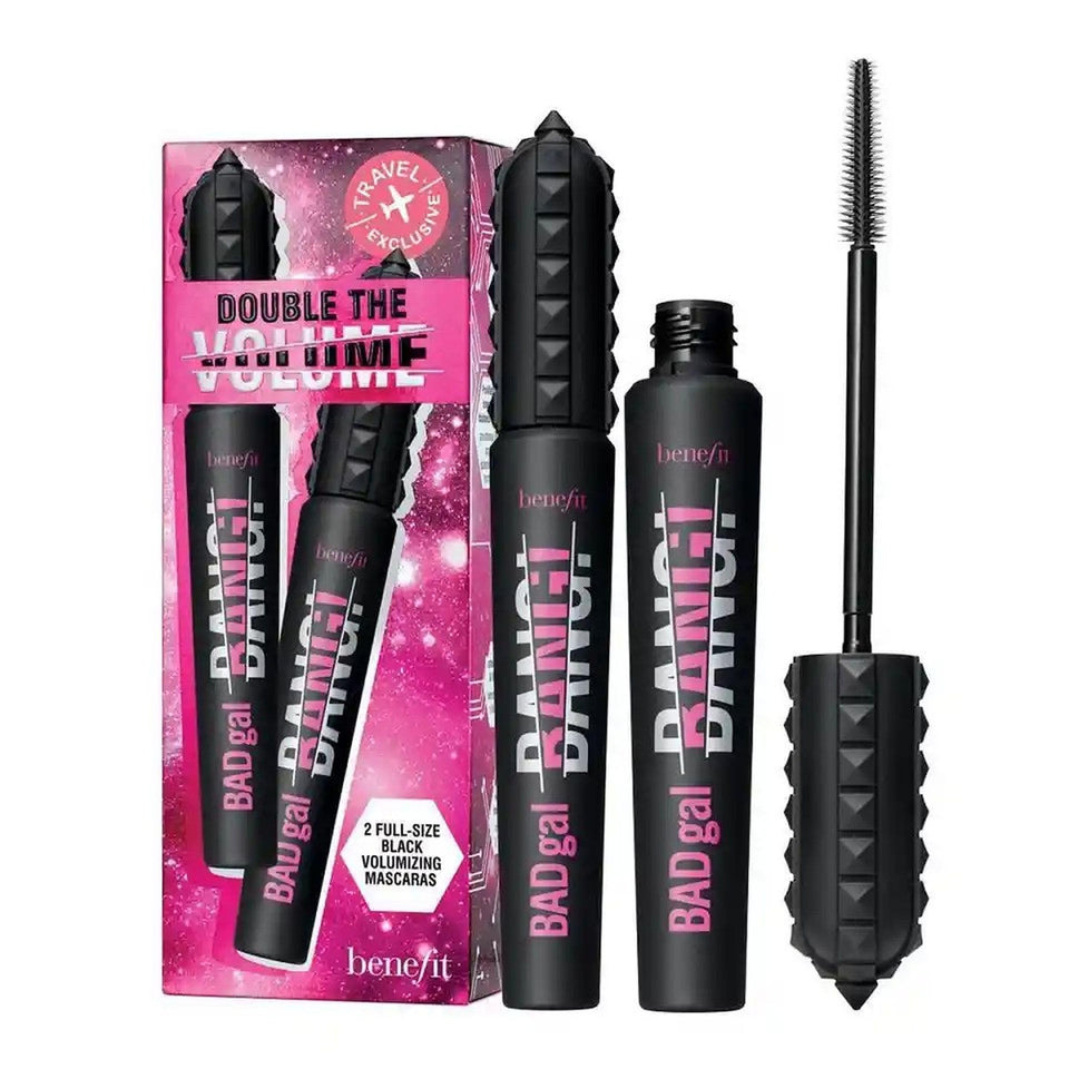Benefit BADgal BANG front packaging showing two tubes and bold black finish