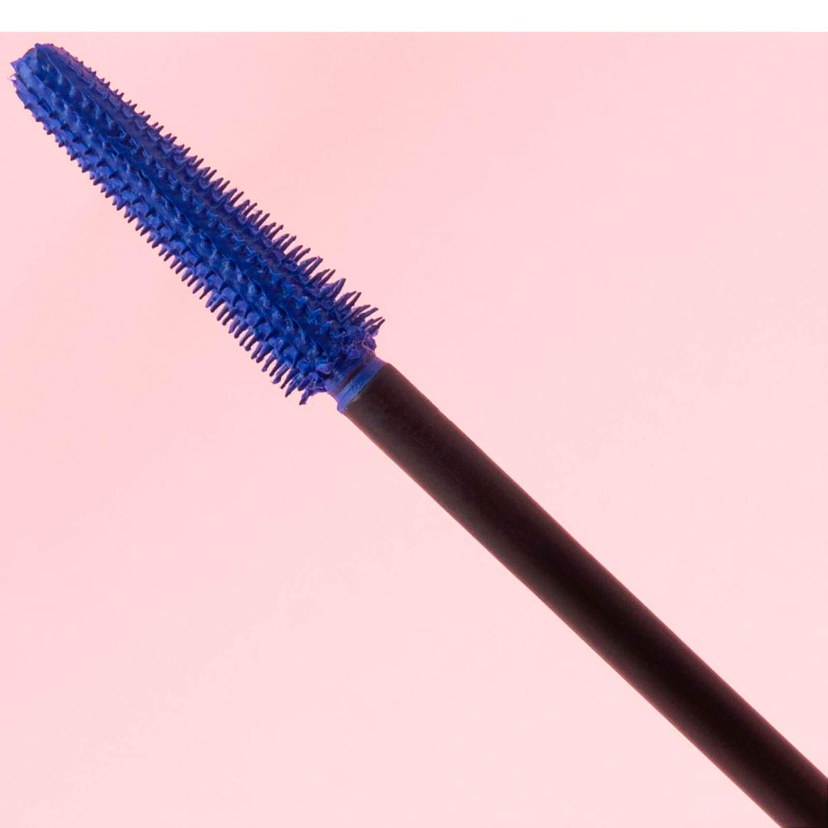 Benefit BADgal BANG swatch of cobalt texture on skin demonstrating intense pigment benefit