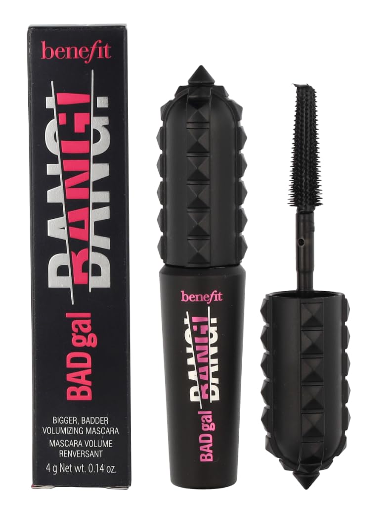 Benefit BADgal front tube showing compact packaging and bold black finish
